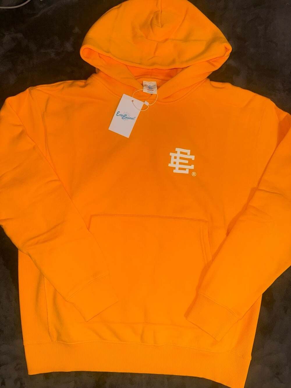 Eric Emanuel EE Basic Hooded Sweatshirt Yellow White